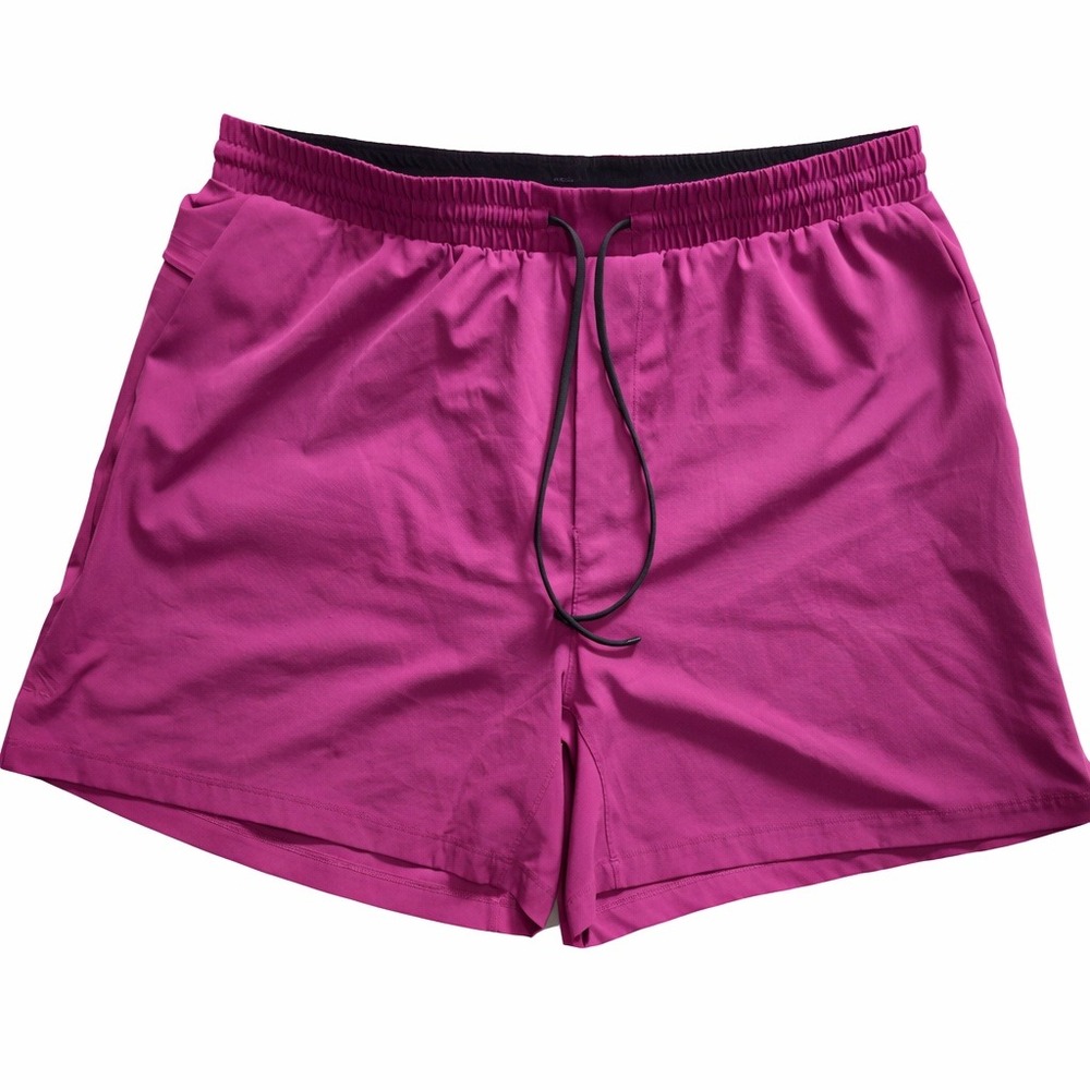 Lululemon Shorts Mens 2XL Magenta New Year Relaxed Fleece Pace Breaker Lined Gym